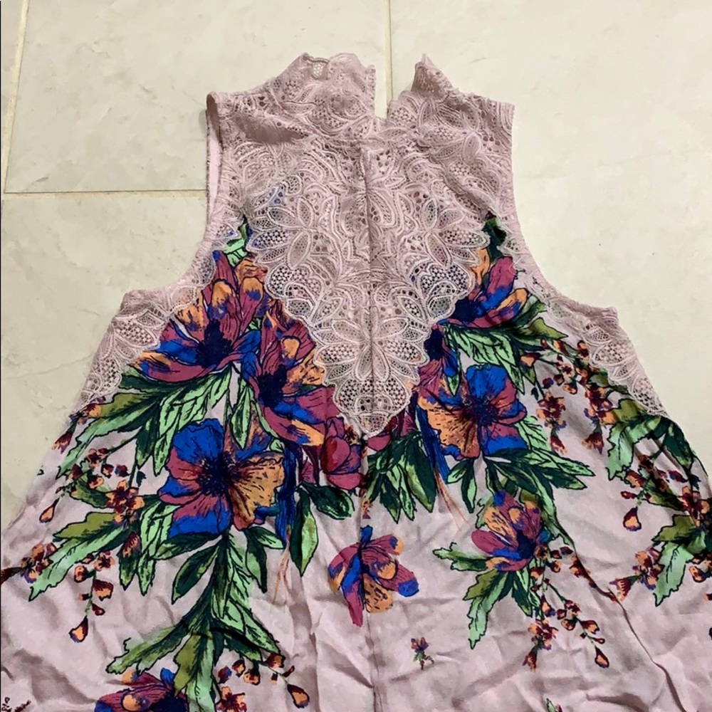 Free people flower lace dress